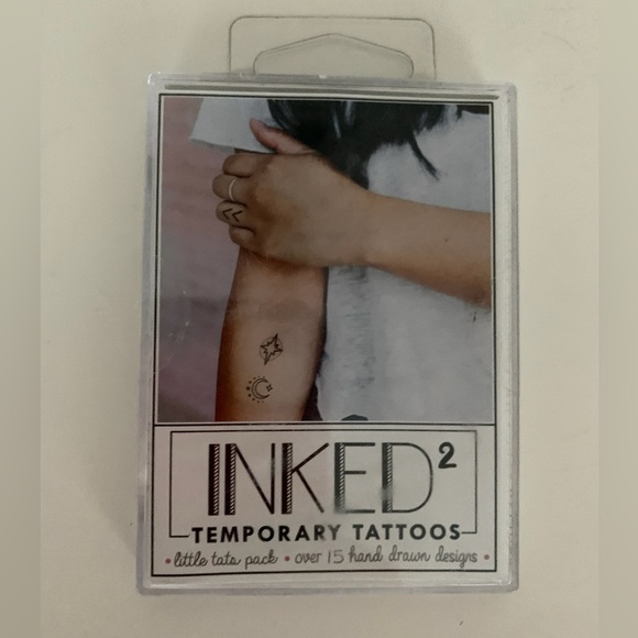 INKED by Dani Temporary Tattoos - Little Tats Pack - NIB Size Range 1 - 2.5 in - Picture 4 of 6